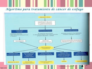 Algoritmo para tratamiento de cáncer de esófago
 