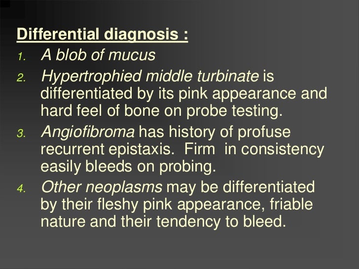 Neoplasms of nasal cavity and nasal polypi