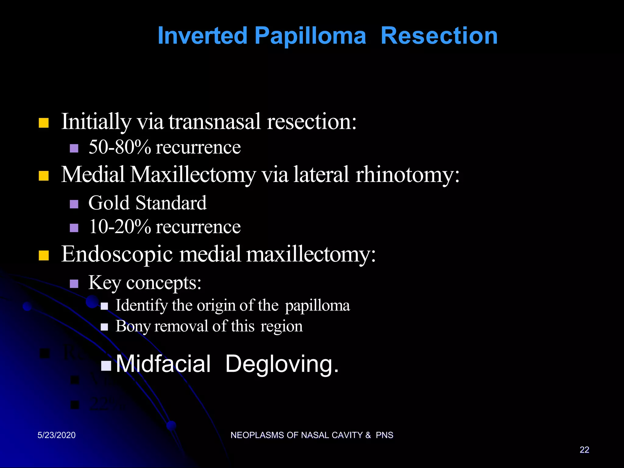 Neoplasms of nose and paranasal sinuses | PPTX