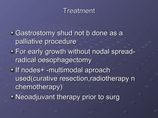 Neoplasms of oesophagus | PPT