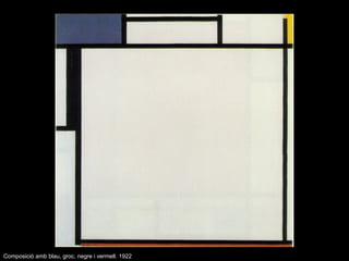 Composició amb blau, groc, negre i vermell. 1922
 