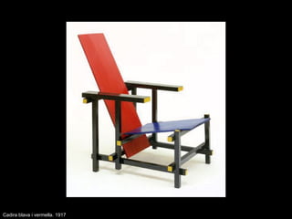 Cadira blava i vermella. 1917
 