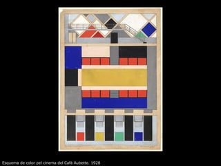 Esquema de color pel cinema del Cafè Aubette. 1928
 