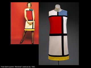 Yves Saint Laurent. "Mondrian" vestit de dia. 1965
 