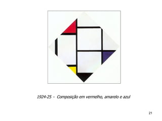 1924-25  -  Composição em vermelho, amarelo e azul 