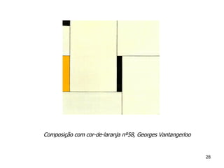 Composição com cor-de-laranja nº58, Georges Vantangerloo 