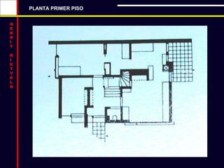 G E R R I T R I E T V E L D PLANTA PRIMER PISO 