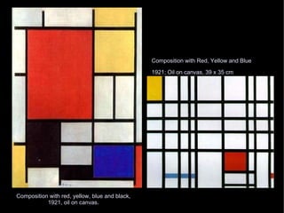 Composition with red, yellow, blue and black, 1921, oil on canvas. Composition with Red, Yellow and Blue  1921; Oil on canvas, 39 x 35 cm  