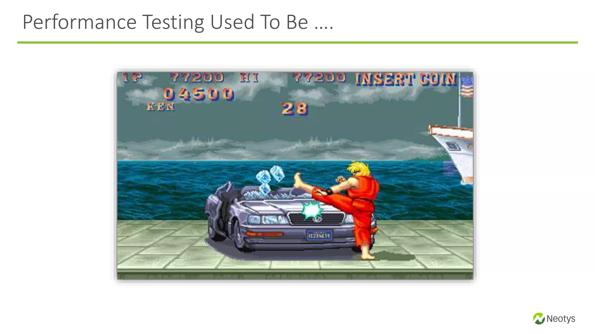 Performance Testing Used To Be ….
 
