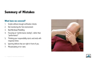 Top 7 Mistakes in Performance Testing | PPT
