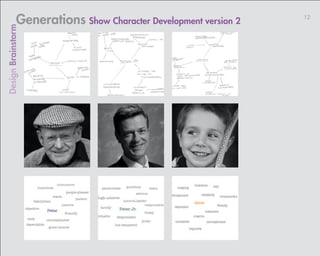 Generations Show Character Development version 2   12
Design Brainstorm
 