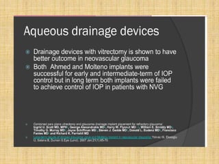 Neovascular glaucoma
