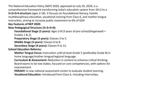 Comprehensive Overview of NEP 2020 and Its Transformative Impact on ...