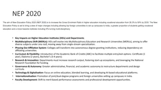 Comprehensive Overview of NEP 2020 and Its Transformative Impact on ...