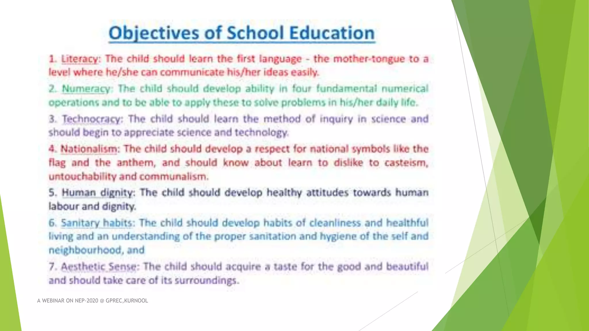 A WEBINAR ON NEP-2020 @ GPREC,KURNOOL
 