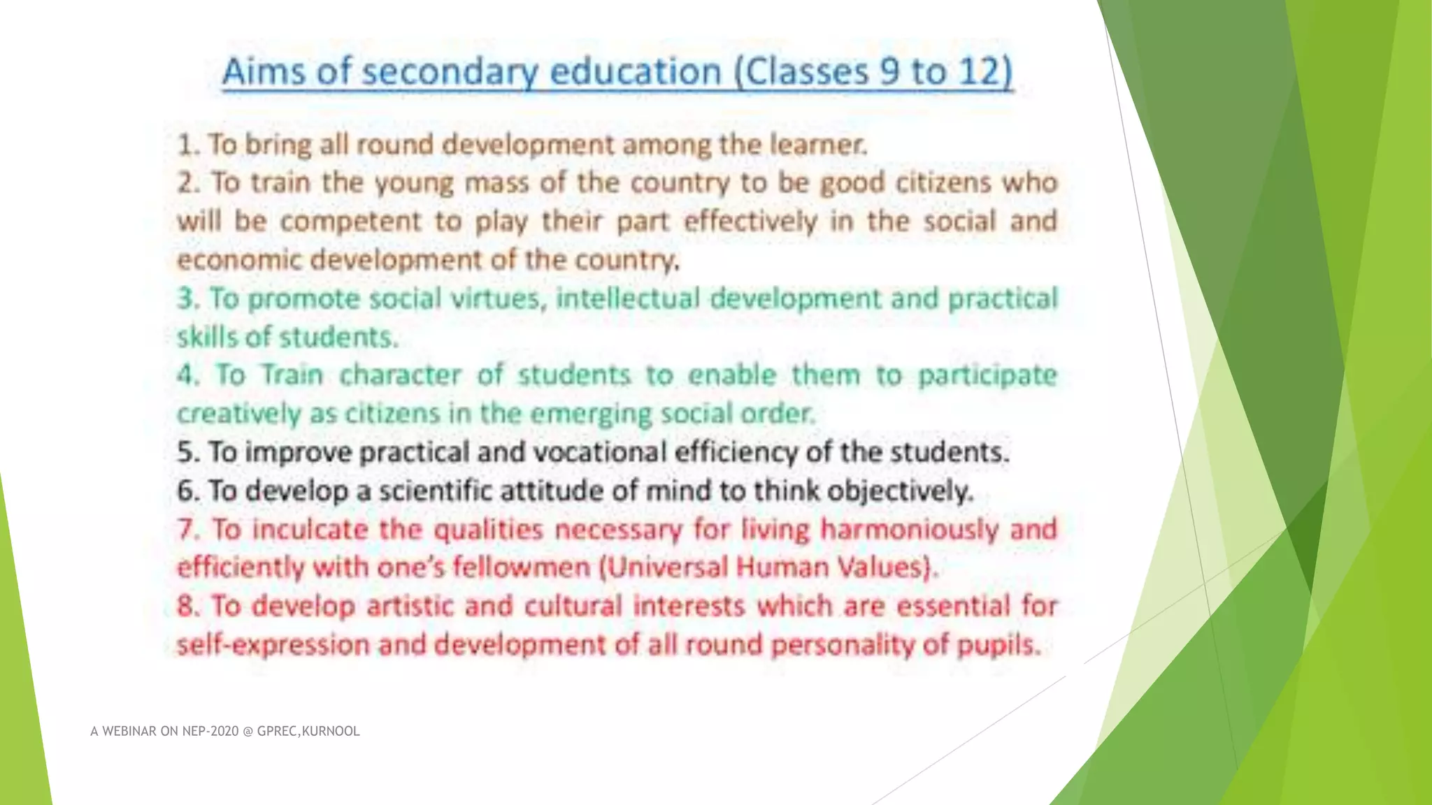 A WEBINAR ON NEP-2020 @ GPREC,KURNOOL
 