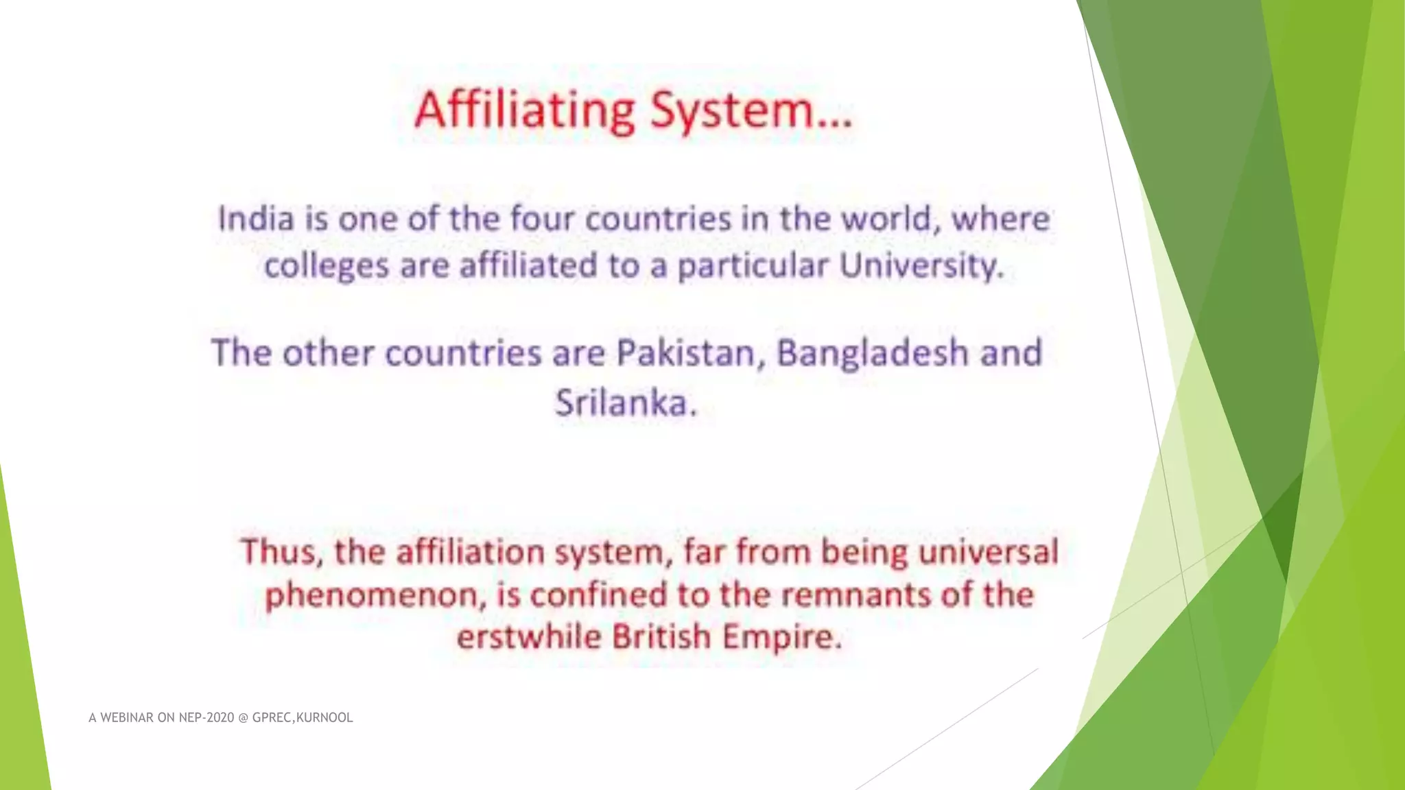 A WEBINAR ON NEP-2020 @ GPREC,KURNOOL
 