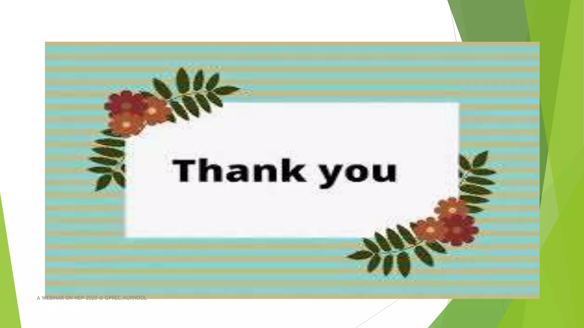 A WEBINAR ON NEP-2020 @ GPREC,KURNOOL
 