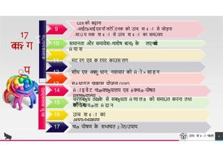 17
व
ͩक
ɍ ग
ाप
मÚयमक
ͧ
ल
क
स
ा
ध
र
TREY
research
उÍच श ¢ ा ͪवभग
GER को बढ़ न
9 -आईटȣआई एव पॉ लटेिाÈनक को उÍच श ¢ ा से जोड़न
-म Ú य मक श ¢ ा से उÍच श ¢ ा क समÛवय
10 सम नत और सम वेश--ͪवशेष बÍचɉ क
े लए ͪव
श
षे
Ĥ य स
11 मट रग एव क रयर क उस लग
12 शोध एव अ
न
स
ा ध न, नव च र को Ĥ ाो × स ह न
13 सèथ गत ͪवक स योजन (IDP)
4
14 Ĥ ा इ वे ट ͪवæवͪवɮय लय एव èवͪवƣ-पोͪषत
मह ͪवɮय लय
15
चरणबɮध तरȣक
े से सबɮधत Ĥ ण ल ȣ को सम Üत करन तथ
कॉलेजɉ
को èव यƣत Ĥ द न
क
र
न
16 उÍच श ¢ ा क
अतर [çĚȣयकरण
17 ͪवƣ पोषण क
े सभ ͪवत Įाोत/उप य
दȣघ[क
ͧ
ल
क
स
ा
ध
र
 