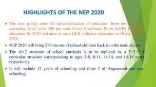 This is a presentation on new edu policy 2020 India | PPTX