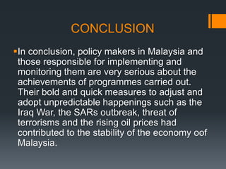 Background of malaysian economic | PPTX