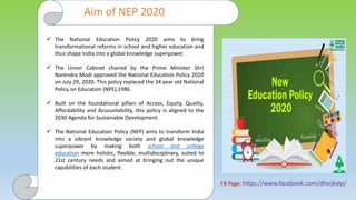 NEW EDUCATION POLICY 2020 | PPTX
