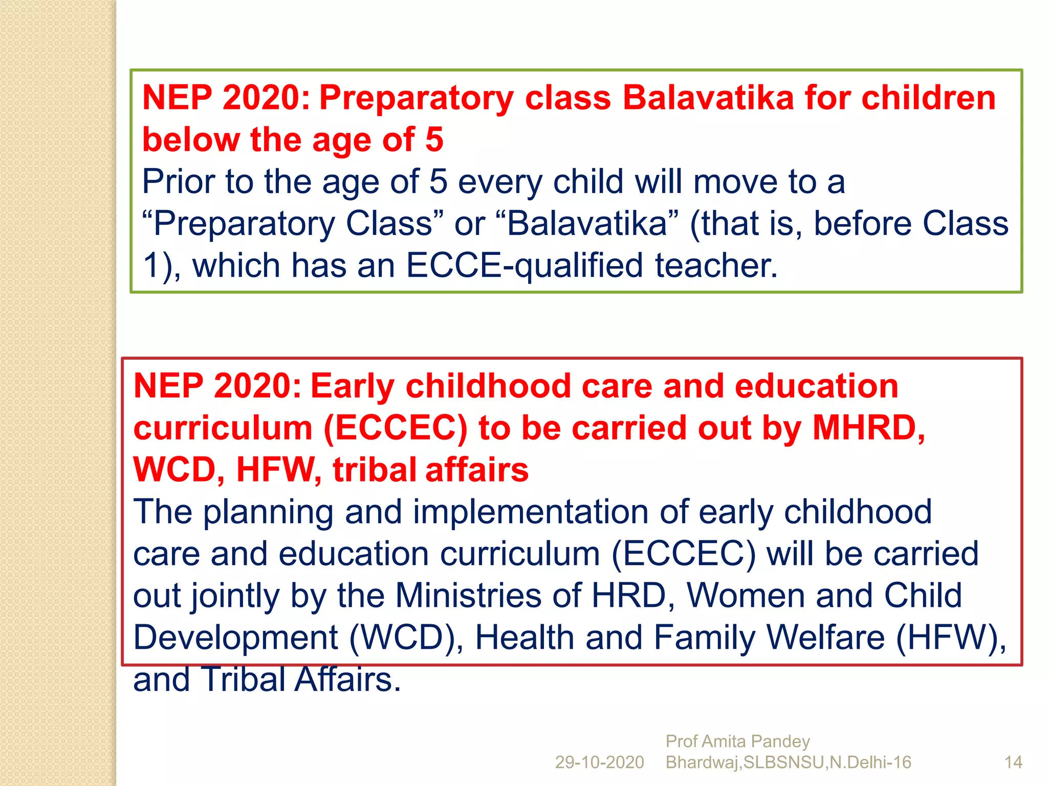 National Education Policy 2020: An Overview | PPTX