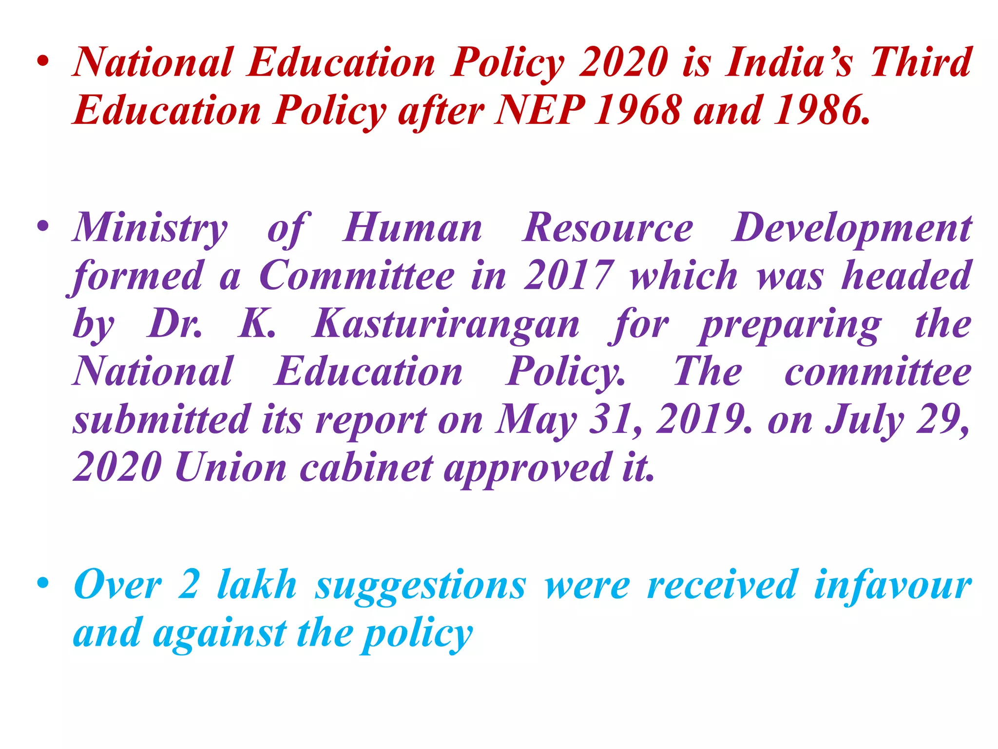 NEP 2020 ppt | PPTX