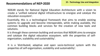 ICT and Educational Technology in National Educational Policy 2020 | PPTX