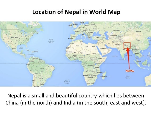 nepal introduction to namaste by himali pachabhaiya 2 location of nepal in world map