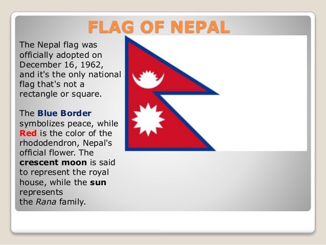 rank meaning flag Nepal