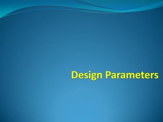 Design Parameters
 