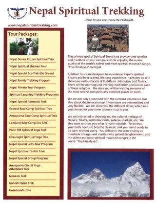 Nepal Travel Info - Travel Tour in Nepal