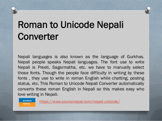 roman to nepali unicode roman to nepali unicode