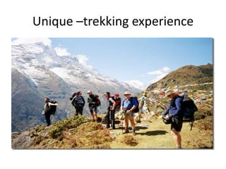 Unique –trekking experience
 