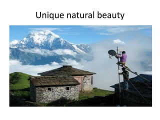 Unique natural beauty
 