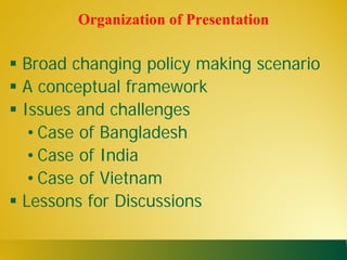 State of capacities and needs for greater evidence-based policy making in developing Asian countries