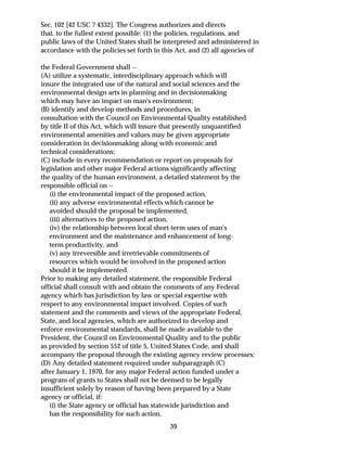 NEPA Study Of Effectiveness