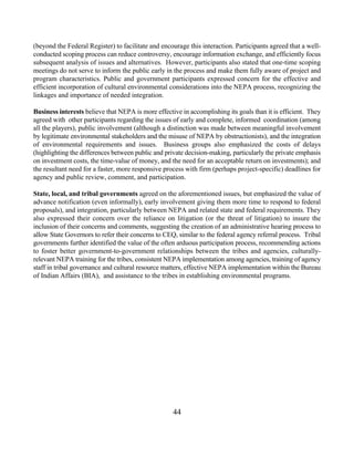 NEPA Study Of Effectiveness