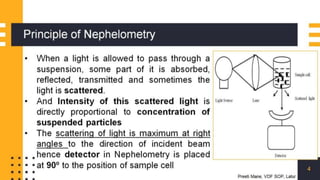 Nephelometry and turbidimetry as per PCI | PPTX