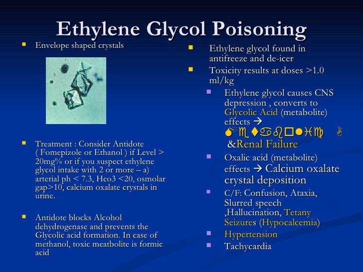 ethylene glycol antidote ethylene glycol antidote