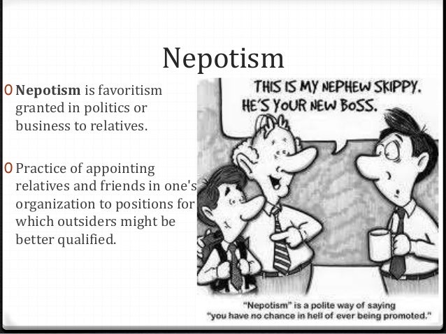 Image result for nepotism
