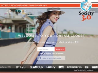 ACCESS 
IS 
MORE 
IMPORTANT 
THAN 
OWNERSHIP 
 