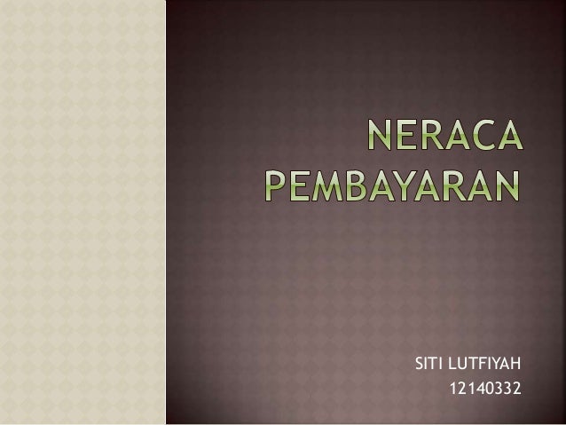 Neraca Pembayaran
