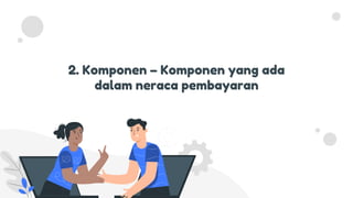 2. Komponen – Komponen yang ada
dalam neraca pembayaran
 