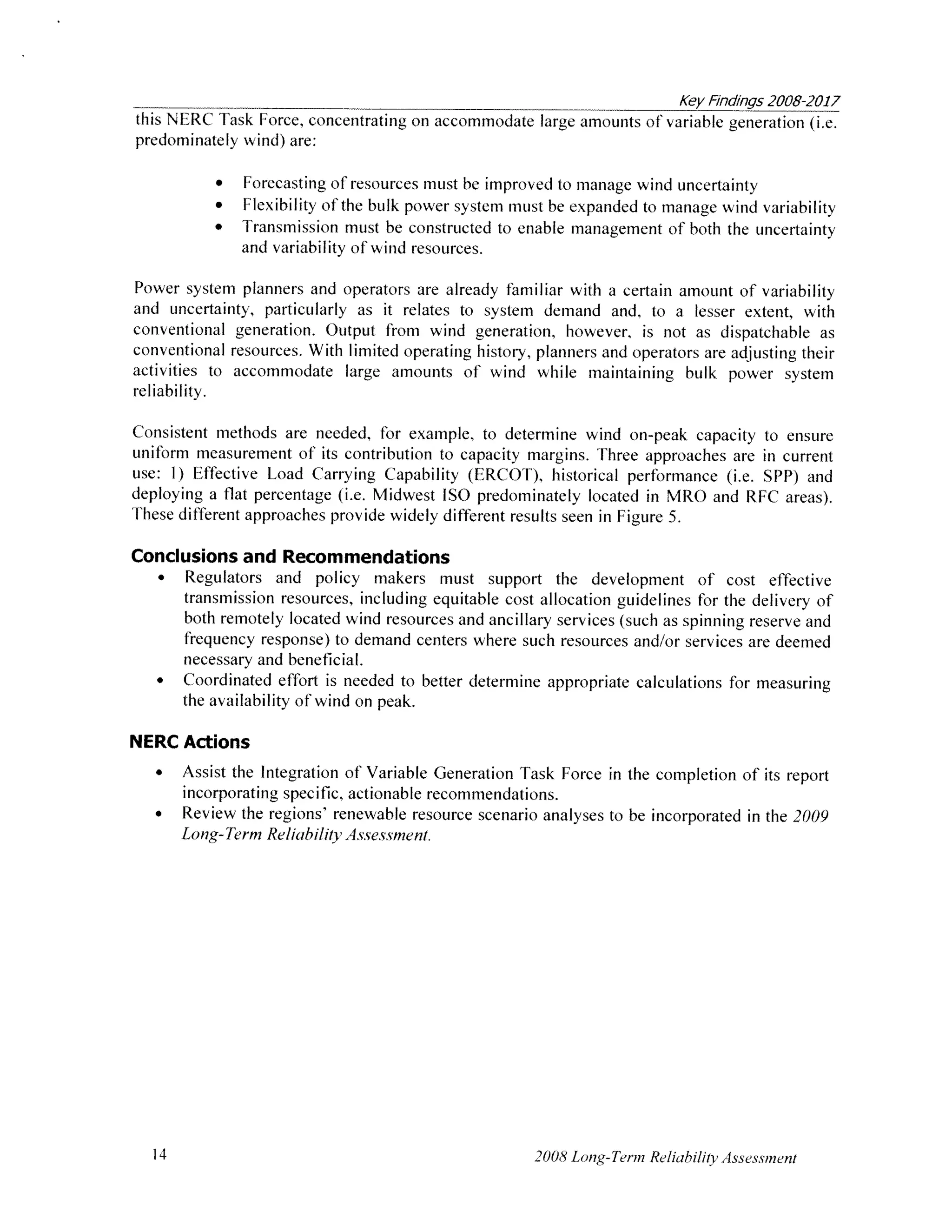 NERC 2008 Long-Term Reliability Assessment