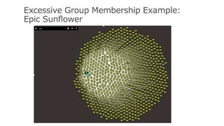 Excessive Group Membership Example:
Epic Sunflower
 
