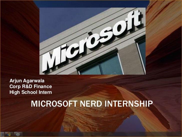 Microsoft Internship Summer Of 2009