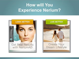 How will You
Experience Nerium?
 