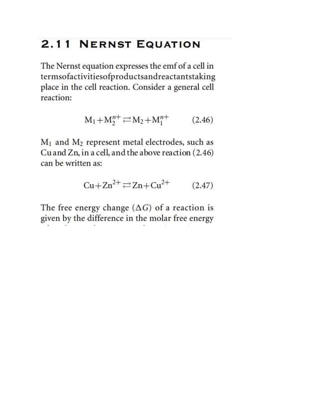 NERNST EQUATION DERIVATION AND APPLICATIONS.docx